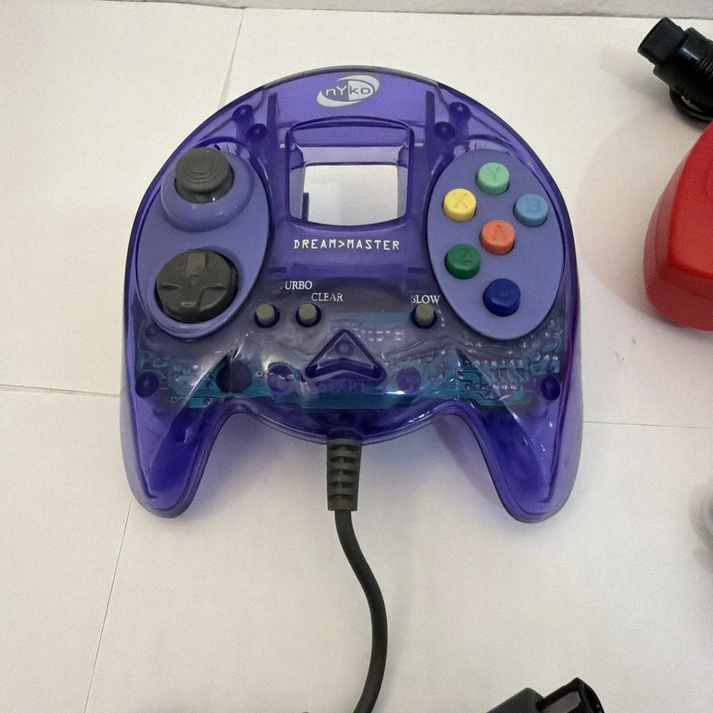 Lot (5) Sega Dreamcast N64 PC Controllers SuperPad Nyko Interact Propad 4